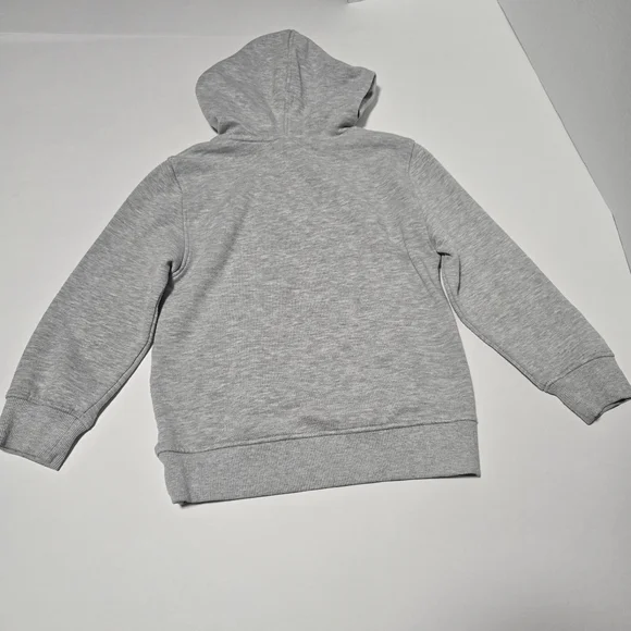 Gray Spider Logo Boy's Size 5/6 Fleece Hoodie - Picture 4 of 10